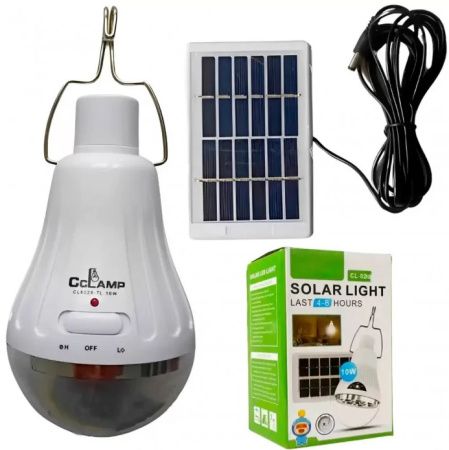 Фонарь для кемпинга SOLAR PANEL CL-028, аккумулятор, солнечная панель, 8423