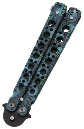 Нож бабочка Тренировочная Skall 301-3 Blue нож бабочка