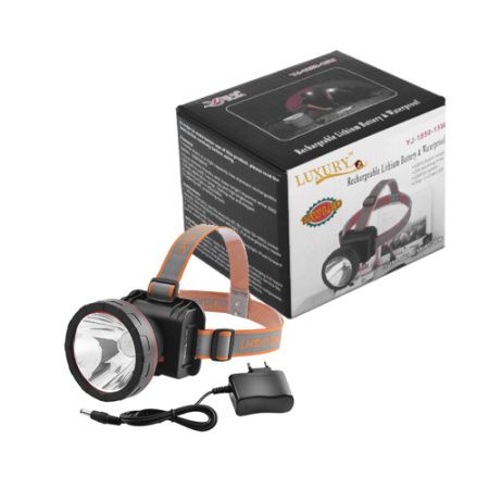 Налобный фонарь Yajia YJ-1850-15W, Аккумулятор, 15W XPE, Водостойкий