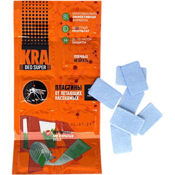  KRA DEO пластини від комарів, 10 шт.