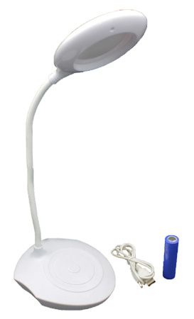 Настольная LED лампа аккумуляторная JL-816A на 18650 / microUSB(сенсорный выключатель)