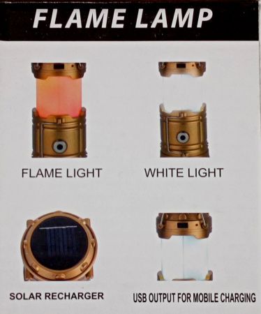 Фонарь для кемпинга XF-5808, с эффектом огня, аккумулятор, солнечная панель, Power Bank