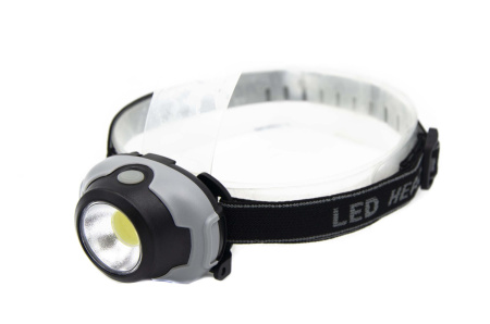 Налобный фонарь PL-09, 3xAAA, COB, 1801