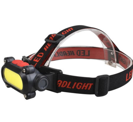 Налобный фонарь BL-209-COB (White+Red), Li-Ion аккум., Waterproof, ЗУ Type-C