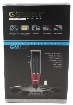 Профессиональная машинка для стрижки волос Geemy GM-807 9W