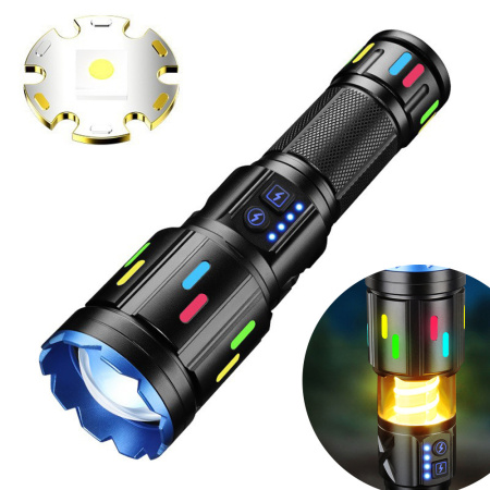 Ручной фонарь YEMAO YM-G560Y, 1200LM, TG LED, 1*26650 аккум, TYPE-C 