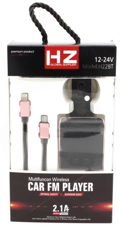 FM Модулятор для Авто HZ H22BT, Bluetooth, MP3, USB, AUX