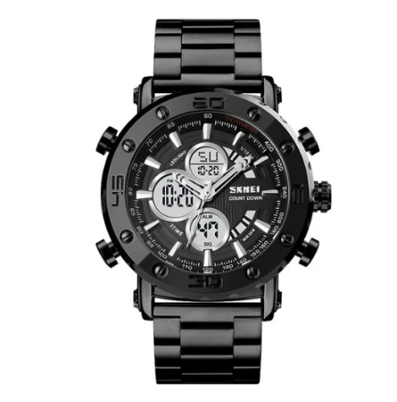 Часы наручные SKMEI 1636BKBK, BLACK-BLACK, 10243