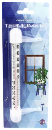 Термометр уличный оконный Стеклоприбор ТБ-3-М1 исп. 14, Стекло Малое