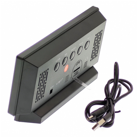 Часы электронные VST-897-4, ярко-зеленый,температура, USB Часы электронные VST-897-4, ярко-зеленый,температура, USB