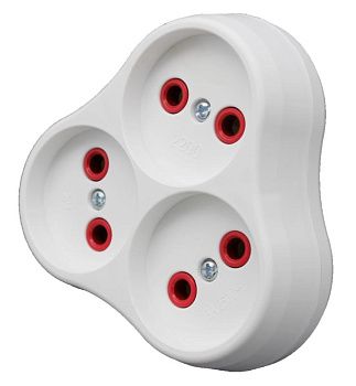 Тройник белый