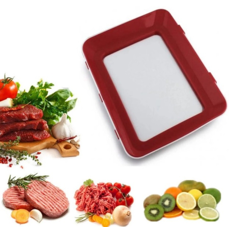 Вакуумный лоток для хранения продуктов Vaccum Plates 7370 red