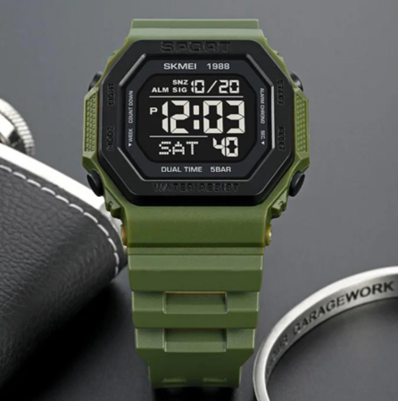 Часы наручные SKMEI 1988AG, ARMY GREEN, 10281