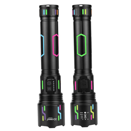 Ручной фонарь YEMAO YM-G640Y, 4000LM, 60W LED, 1*33140 аккум, TYPE-C 