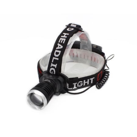 Налобный фонарь Bailong BL-T09-T6, Акк., T6 LED, 18650, Zoom, автомобильная зарядка