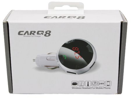 FM Модулятор для Авто CARQ 8, Bluetooth, MP3, USB, AUX