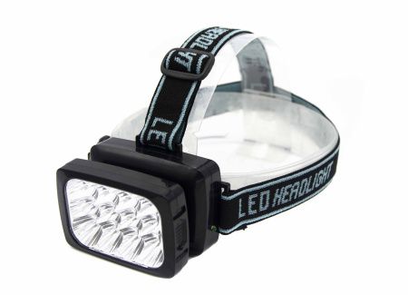 Налобный фонарь Yajia YJ-1837, Аккумулятор, 12LED