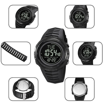 Часы наручные SKMEI 2147BKBK, BLACK-BLACK, Compass, 10321