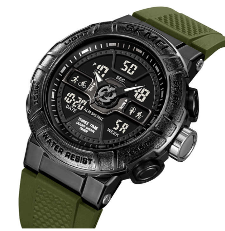Часы наручные SKMEI 2227AG, ARMY GREEN, 11366