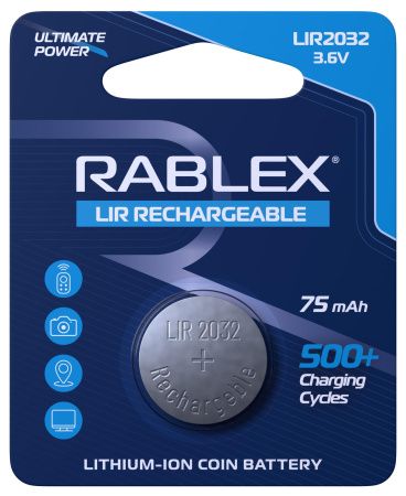 Акумулятор батарейка Rablex LIR2032 3.6v 75mAh