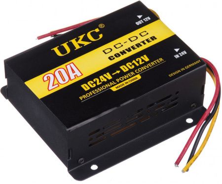 Преобразователь UKC DC/DC 24v-12v 20A / 3387