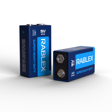 Батарейка Rablex Крона 6F22 / 9V / солевая