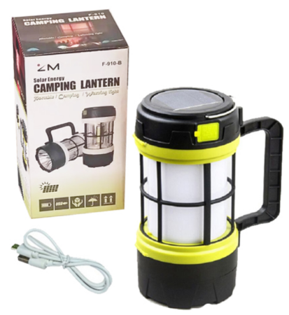 Фонарь для кемпинга 910-LED+COB, power bank, Li-Ion, солн. бат, ЗУ microUSB, Красный, Белый Фонарь для кемпинга 910-LED+COB, power bank, Li-Ion, солн. бат, ЗУ microUSB, Красный, Белый