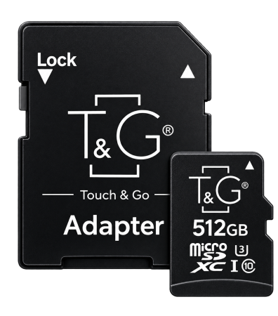 Карта памяти microSDHC T&G 512GBSD class 10 (с адаптером) (Гарантия 3года)