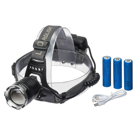 Налобный фонарь PL146 3х18650, ЗУ microUSB, P50 LED, Zoom Налобный фонарь PL146 3х18650, ЗУ microUSB, P50 LED, Zoom