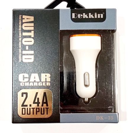 Автомобильное зарядное устройство USB x 2 Dekkin DK-35 Автомобильное зарядное устройство USB x 2 Dekkin DK-35