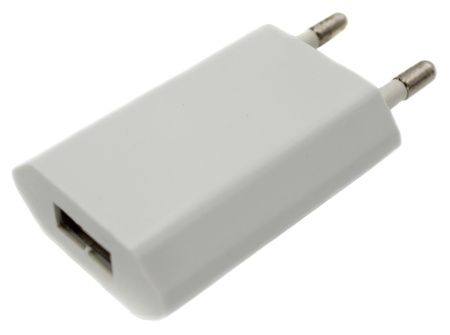 СЗУ Сетевое Зарядное Устройство USB x 1  ПЛОСКИЙ 1.0A СЗУ Сетевое Зарядное Устройство USB x 1  ПЛОСКИЙ 1.0A