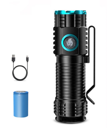 Ручной фонарь Rablex RB901, Li-ion 16340, Zoom, ЗУ Type-C, Ручной фонарь Rablex RB901, Li-ion 16340, Zoom, ЗУ Type-C,