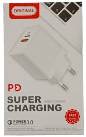 СЗУ PD Super Charging USB x 1 PD x 1 QC3.0 20W/ 889/ 6924 СЗУ PD Super Charging USB x 1 PD x 1 QC3.0 20W/ 889/ 6924